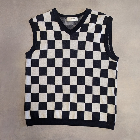 Howell Other - CHECK KNITTED VEST